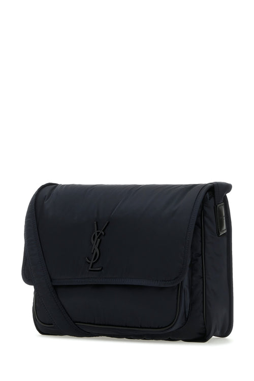 SAINT LAURENT BORSA For Men Exterior: 100% Nylon Lining: 100% Nylon Finishing: Enameled metal
