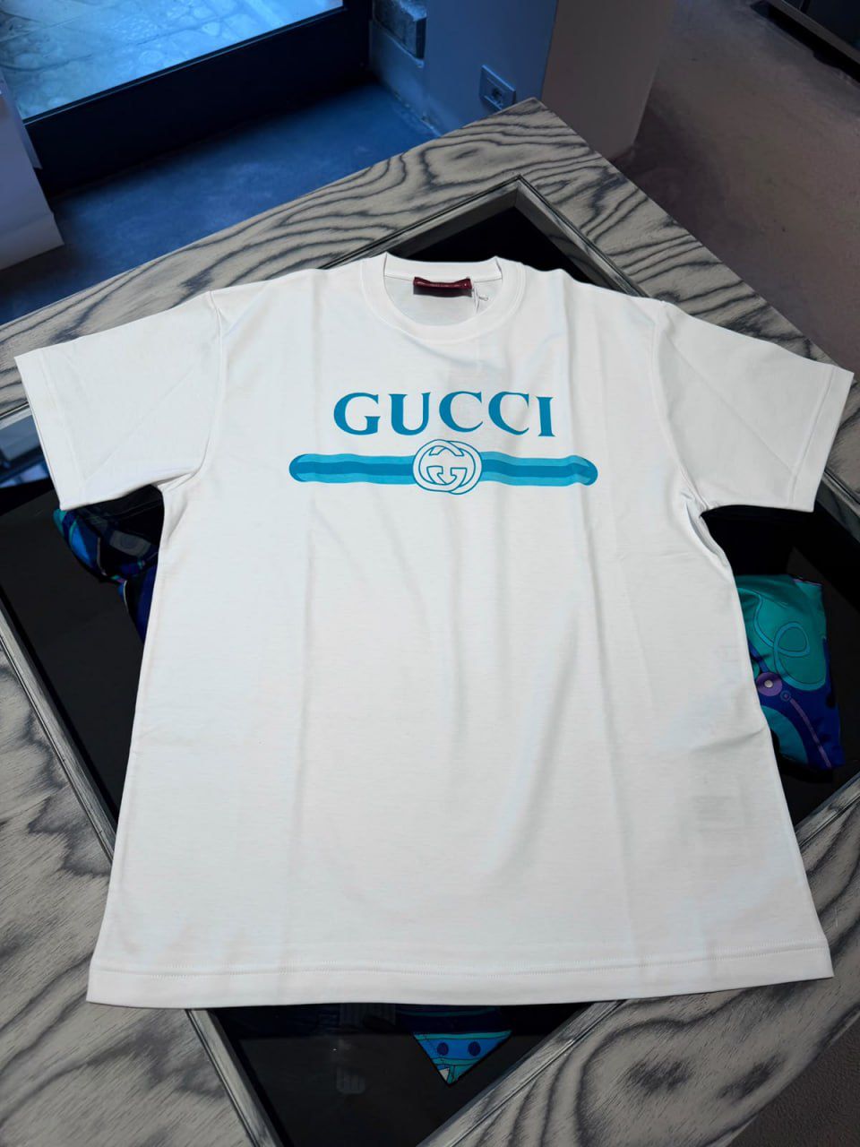 Web and Horsebit Print T-shirt