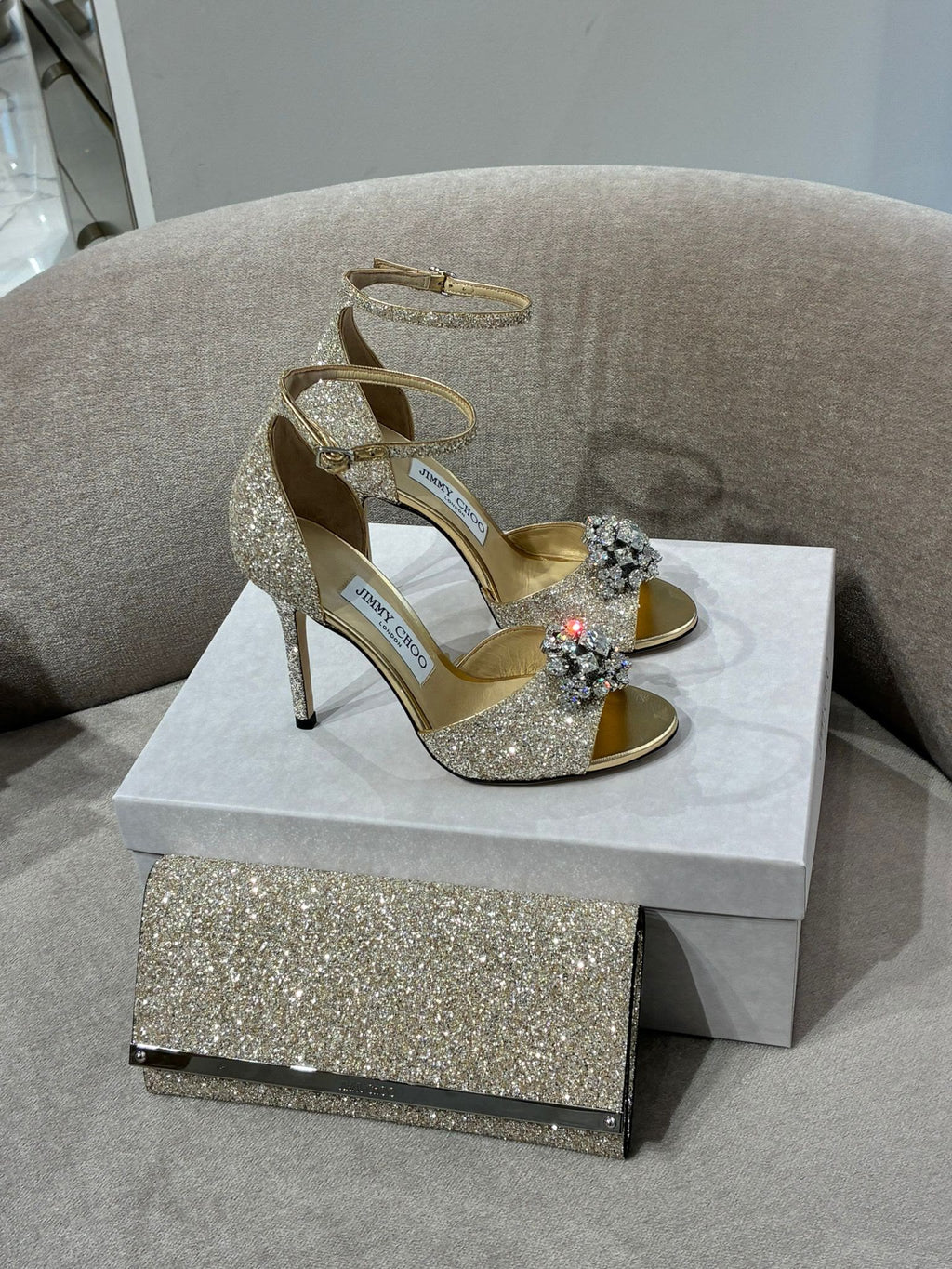 Bing 100 Slingback Heels and Sweetie Clutch