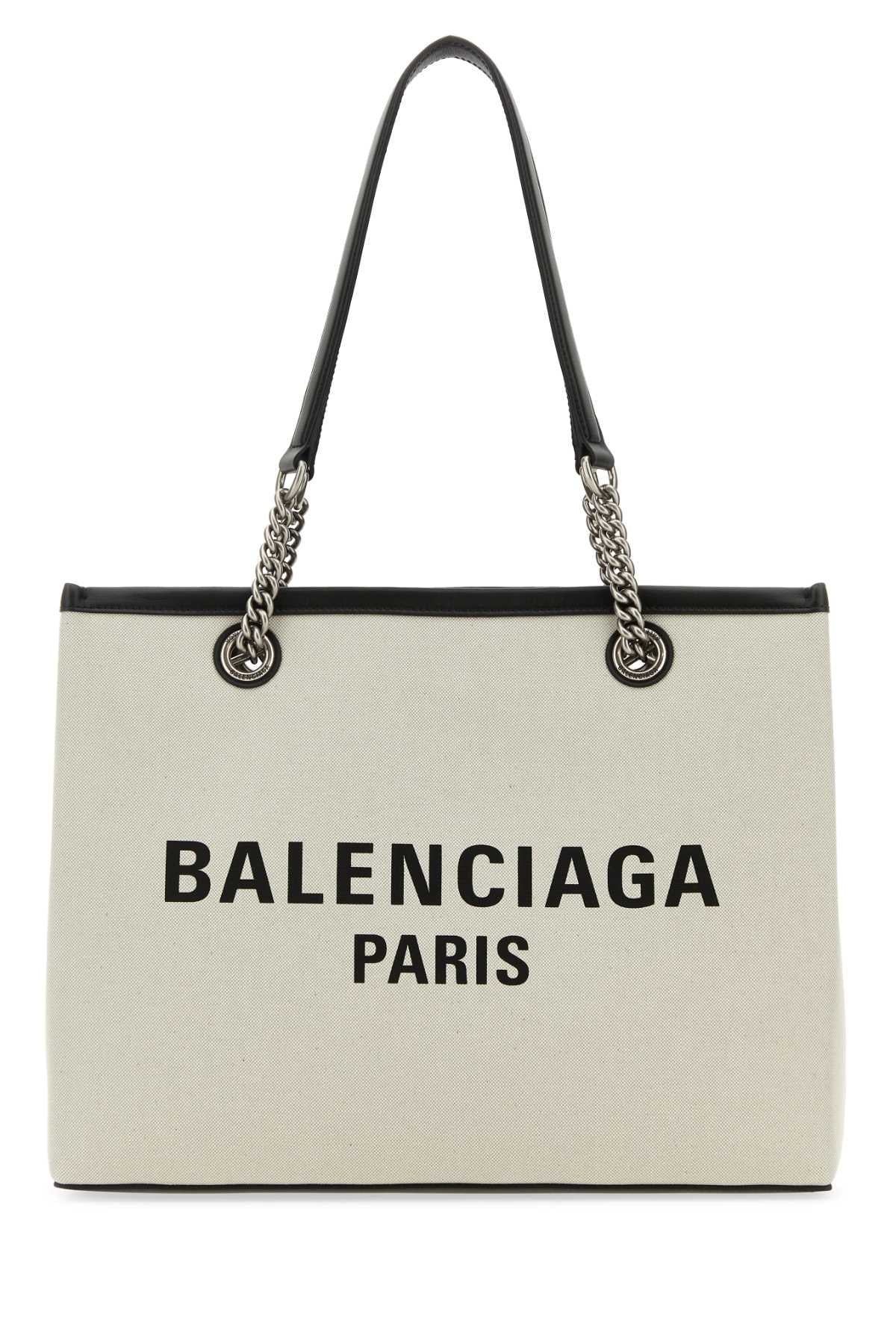 BALENCIAGA BORSA For Women Exterior: 100% Fabric 100% Leather Lining: 100% Fabric Finishing: Silver metal