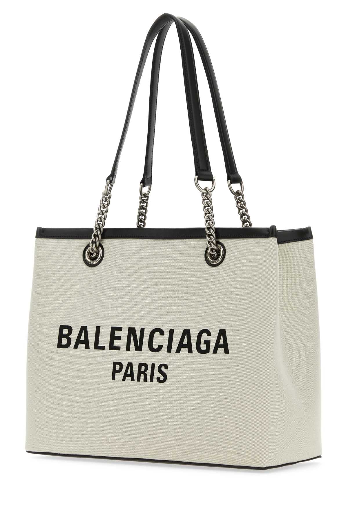 BALENCIAGA BORSA For Women Exterior: 100% Fabric 100% Leather Lining: 100% Fabric Finishing: Silver metal