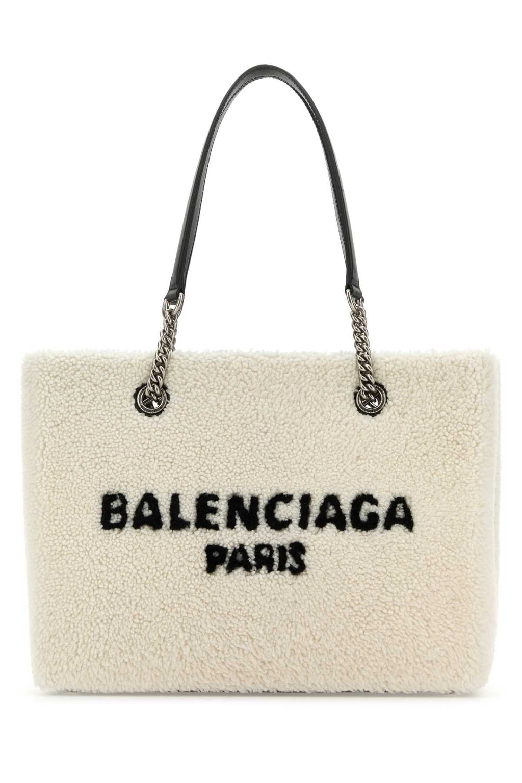 BALENCIAGA BORSA For Women Exterior: 100% Shearling Lining: 100% Fabric Finishing: Silver metal