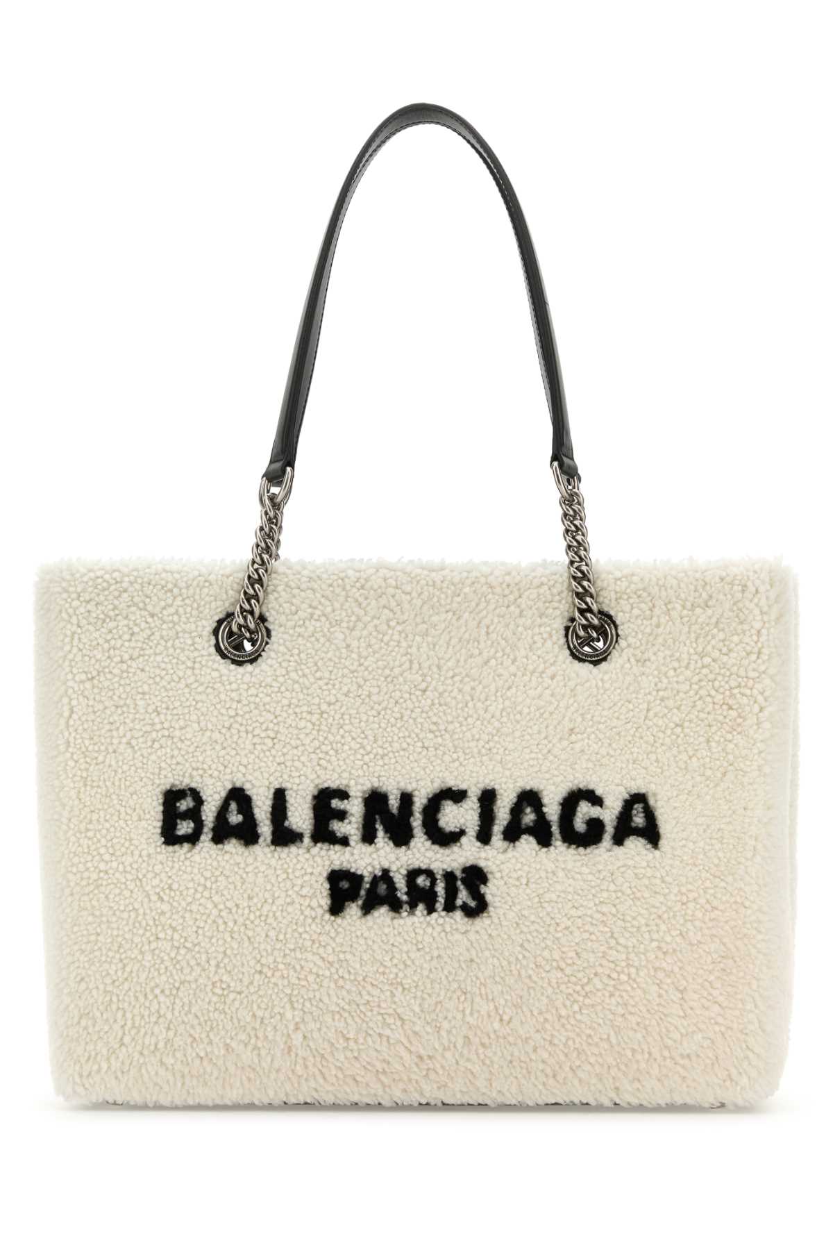 BALENCIAGA BORSA For Women Exterior: 100% Shearling Lining: 100% Fabric Finishing: Silver metal