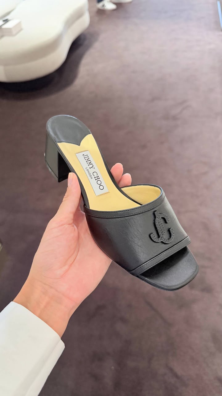 'Saeda' or 'Maelie' style block heel mule