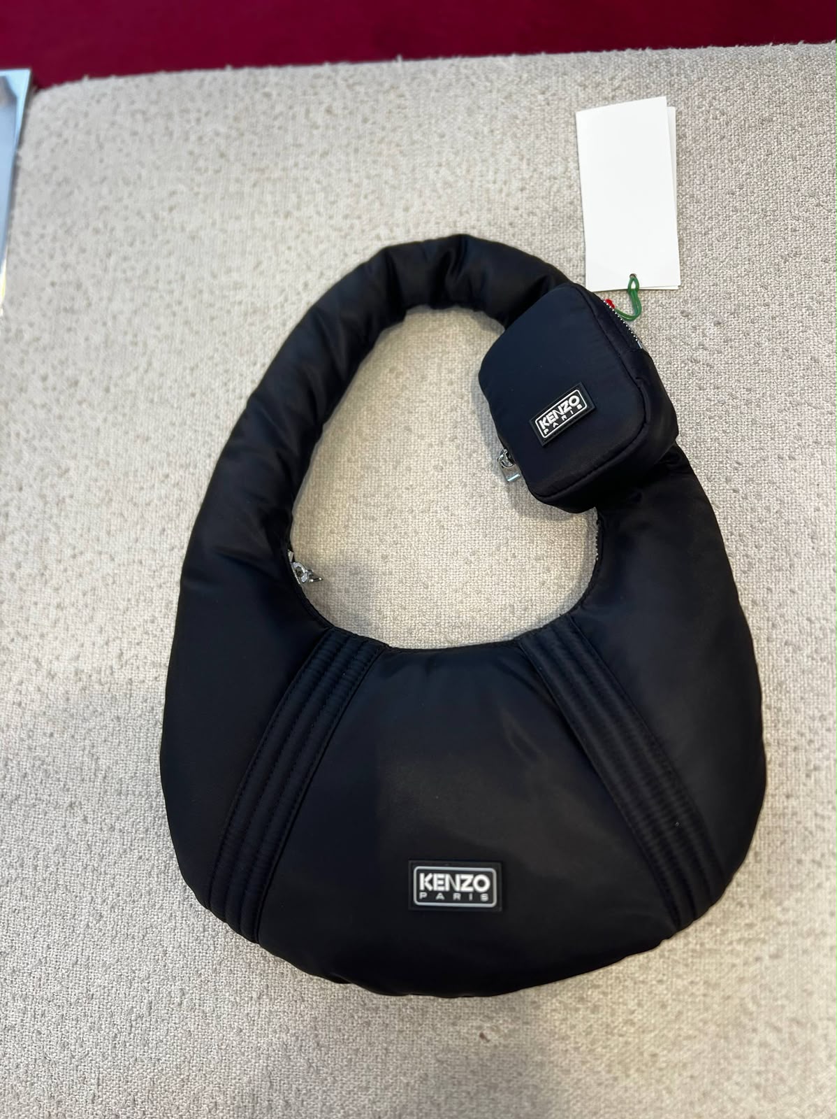 Paris Padded Nylon Hobo Bag