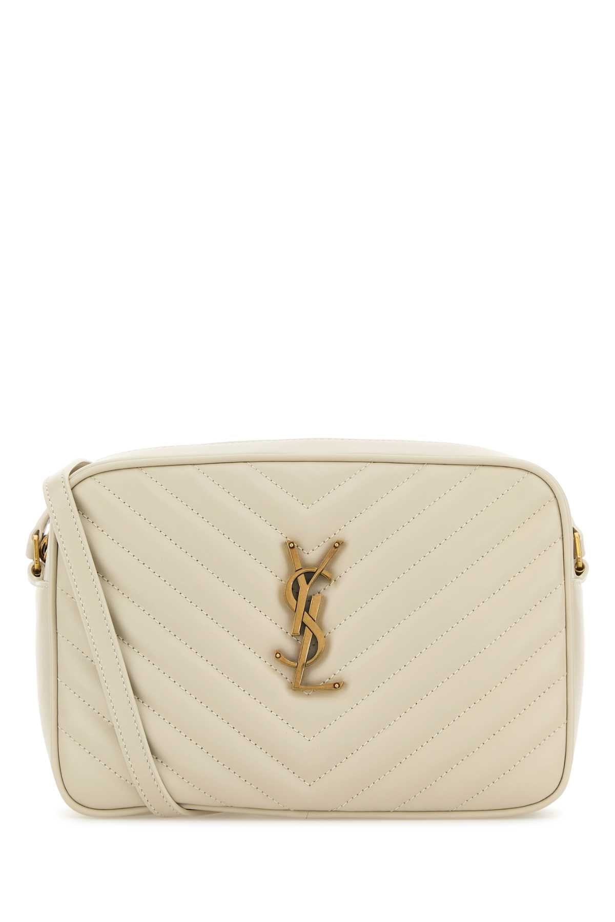 SAINT LAURENT YSL BO MNG LOU For Women Exterior: 100% Bovine leather Lining: 100% Fabric Finishing: Antiqued golden metal