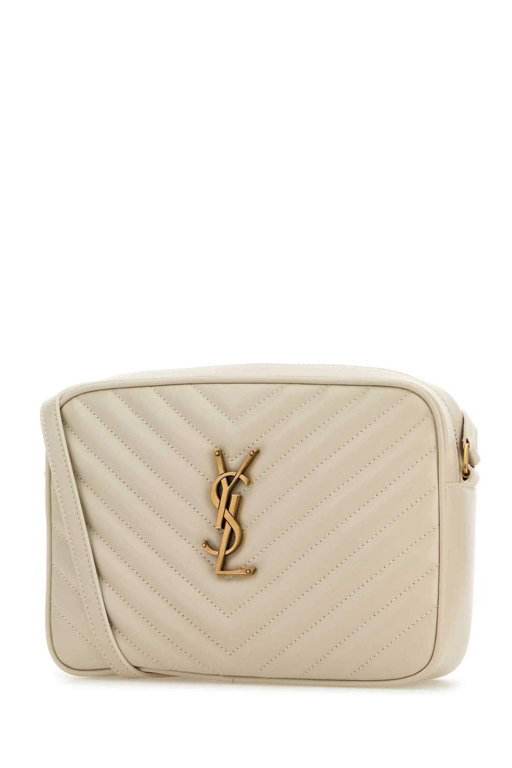 SAINT LAURENT YSL BO MNG LOU For Women Exterior: 100% Bovine leather Lining: 100% Fabric Finishing: Antiqued golden metal