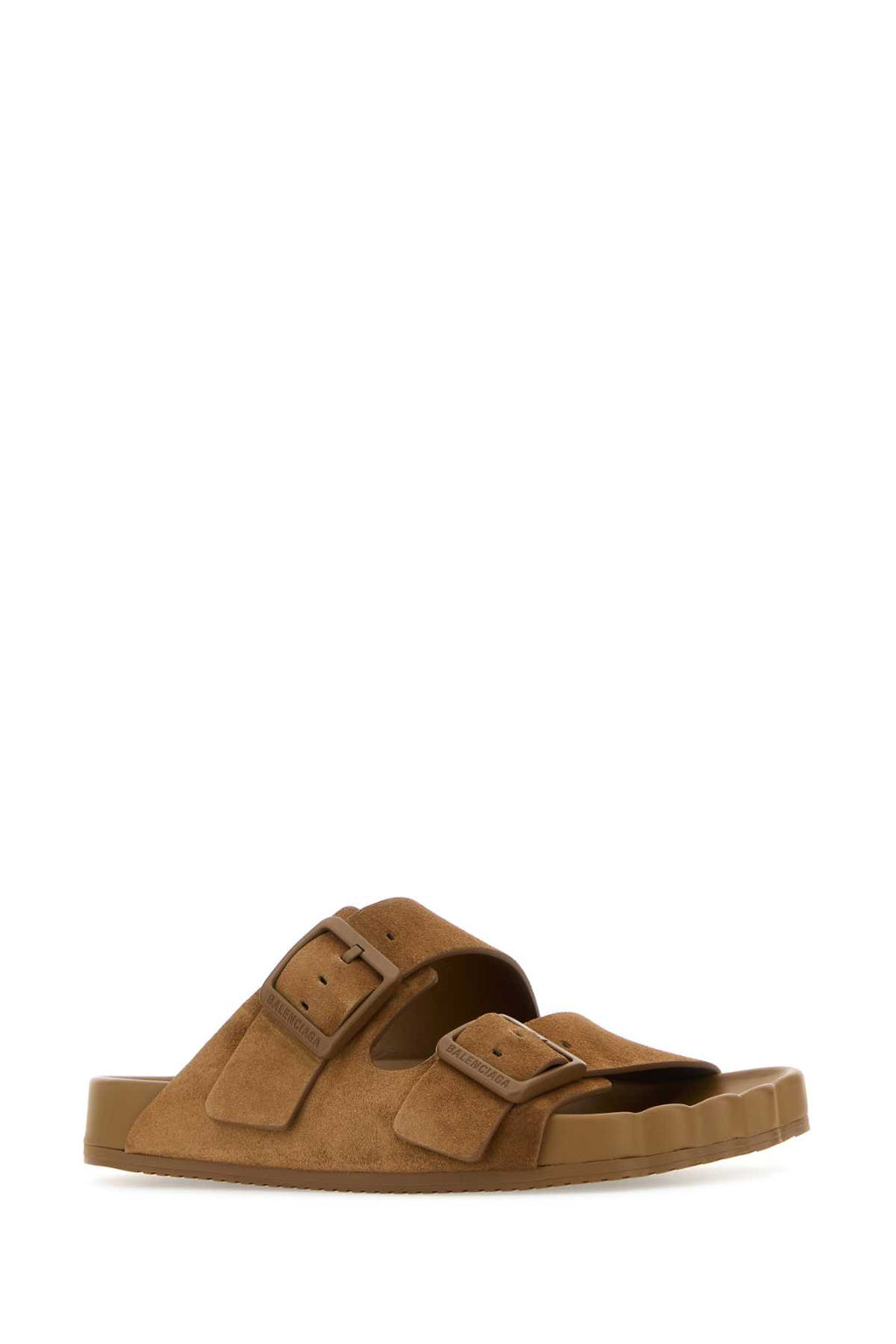BALENCIAGA SUNDAY SANDAL For Men Exterior: 100% Suede Interior: 100% Leather Sole: Rubber