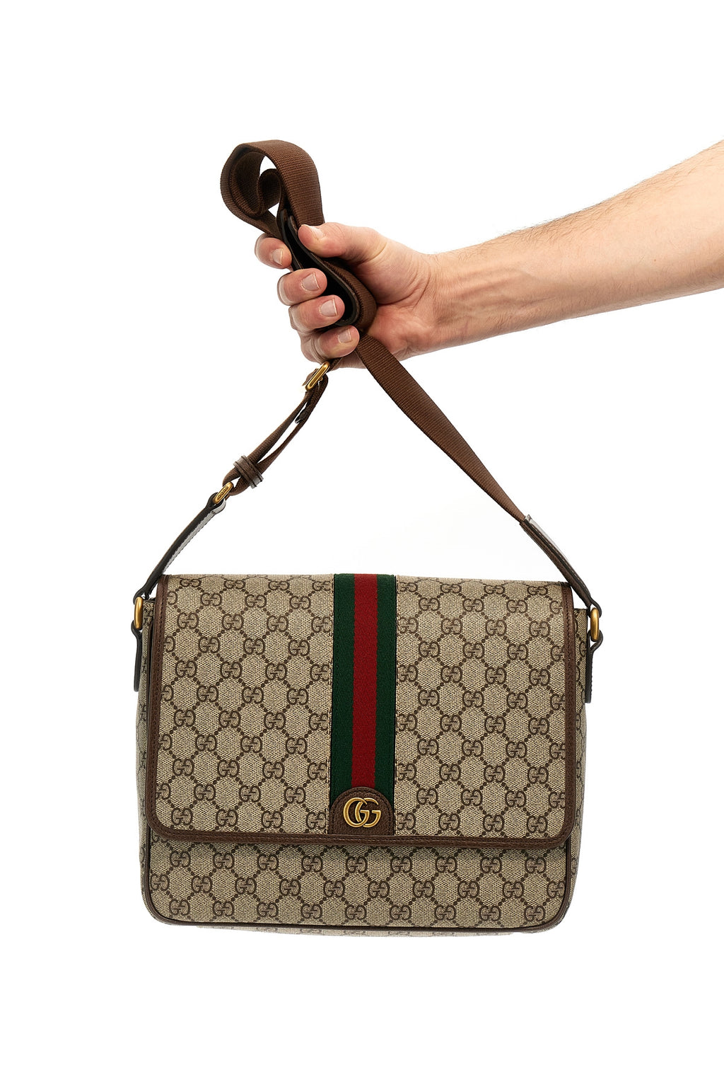 GUCCI 'Ophidia' medium shoulder bag For Men 60% polyurethane 20% cotton 20% polyester
