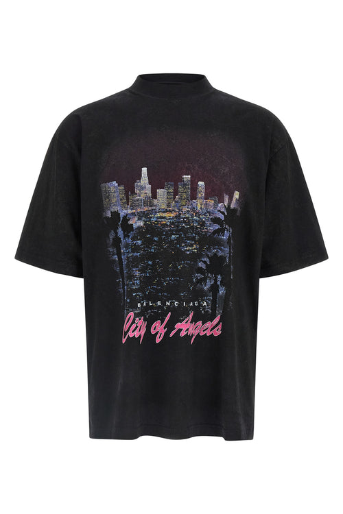 BALENCIAGA 'City Of Angels' T-shirt For Men 100% cotton