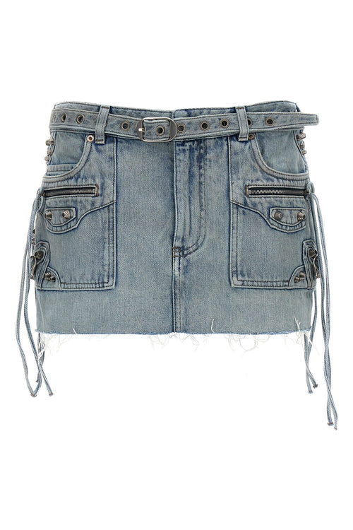 BALENCIAGA 'Cagole Mini' skirt For Women 100% cotton