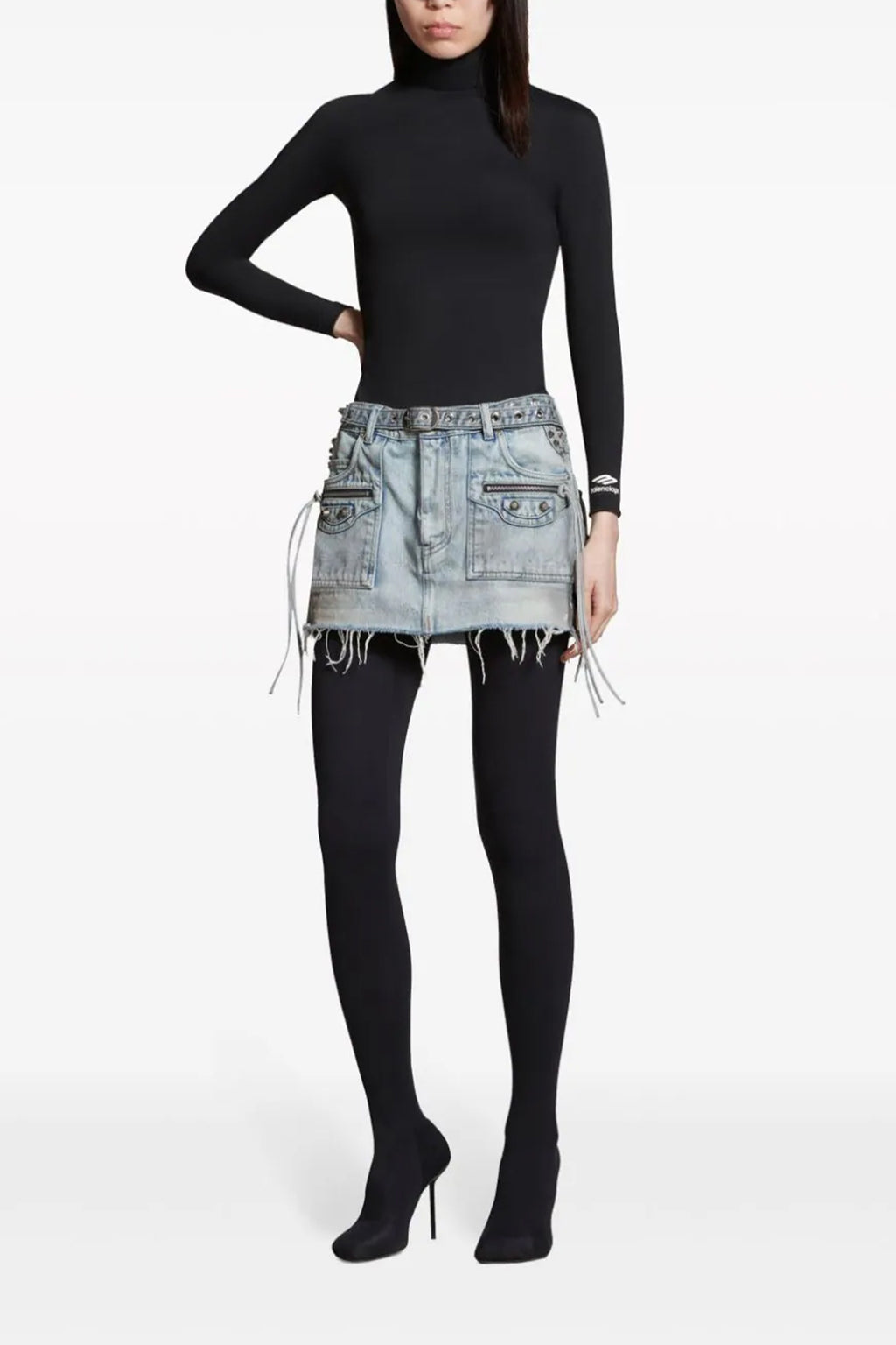 BALENCIAGA 'Cagole Mini' skirt For Women 100% cotton
