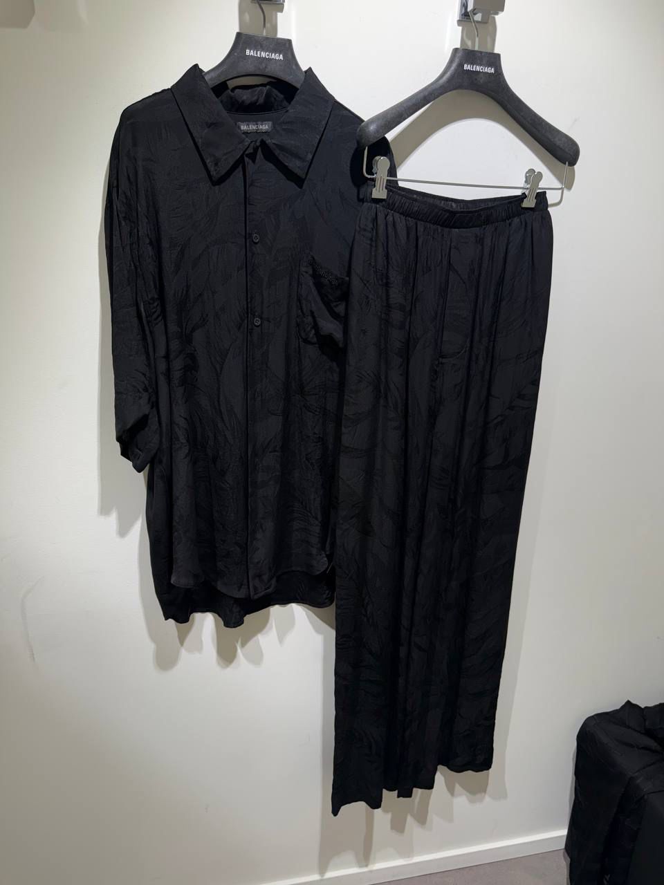 Leaf Jacquard Pajama Set