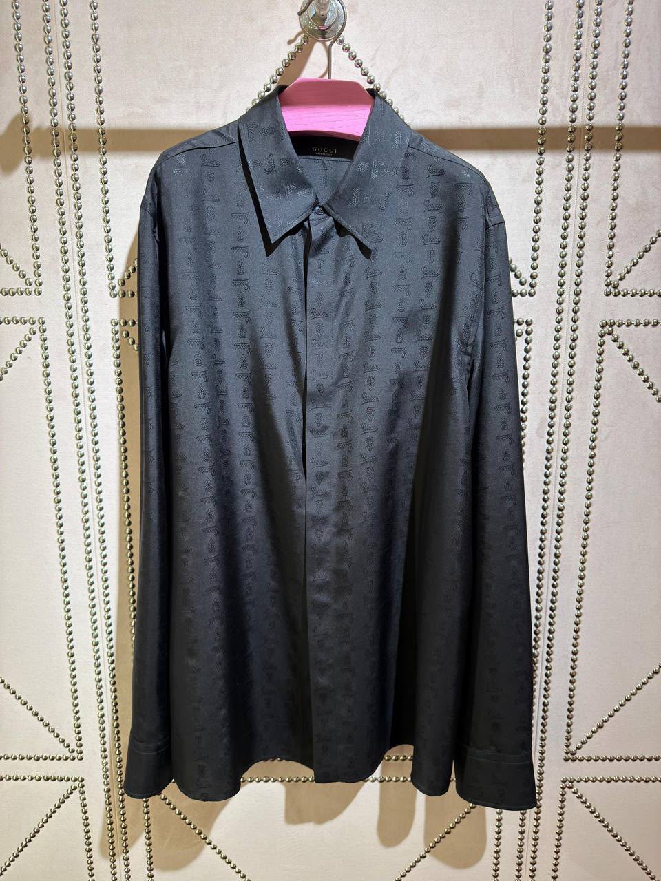 Monogram Jacquard Silk Shirt