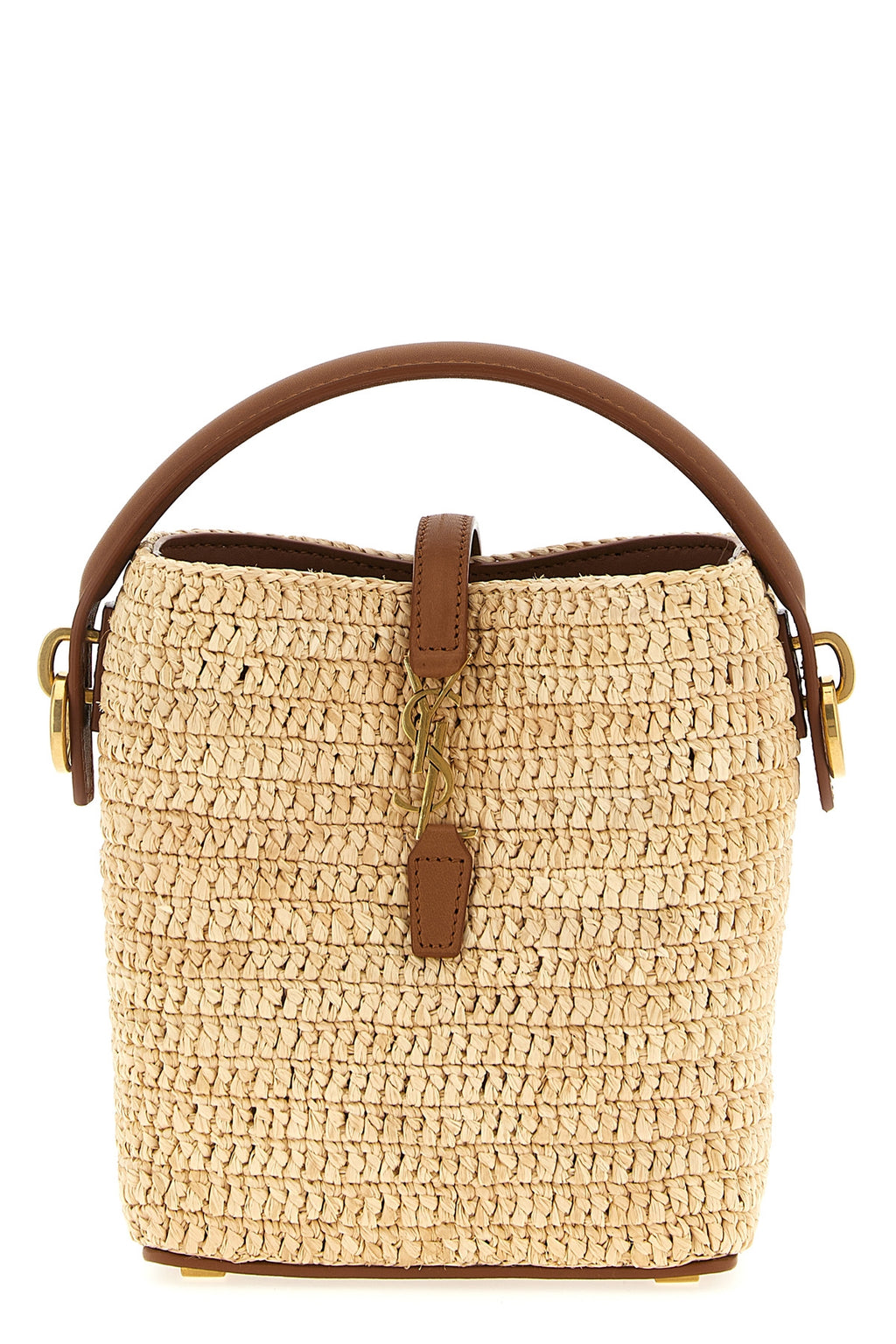 SAINT LAURENT 'Le 37' mini bucket bag For Women 100% RAFFIA