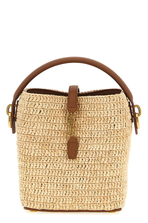 SAINT LAURENT 'Le 37' mini bucket bag For Women 100% RAFFIA