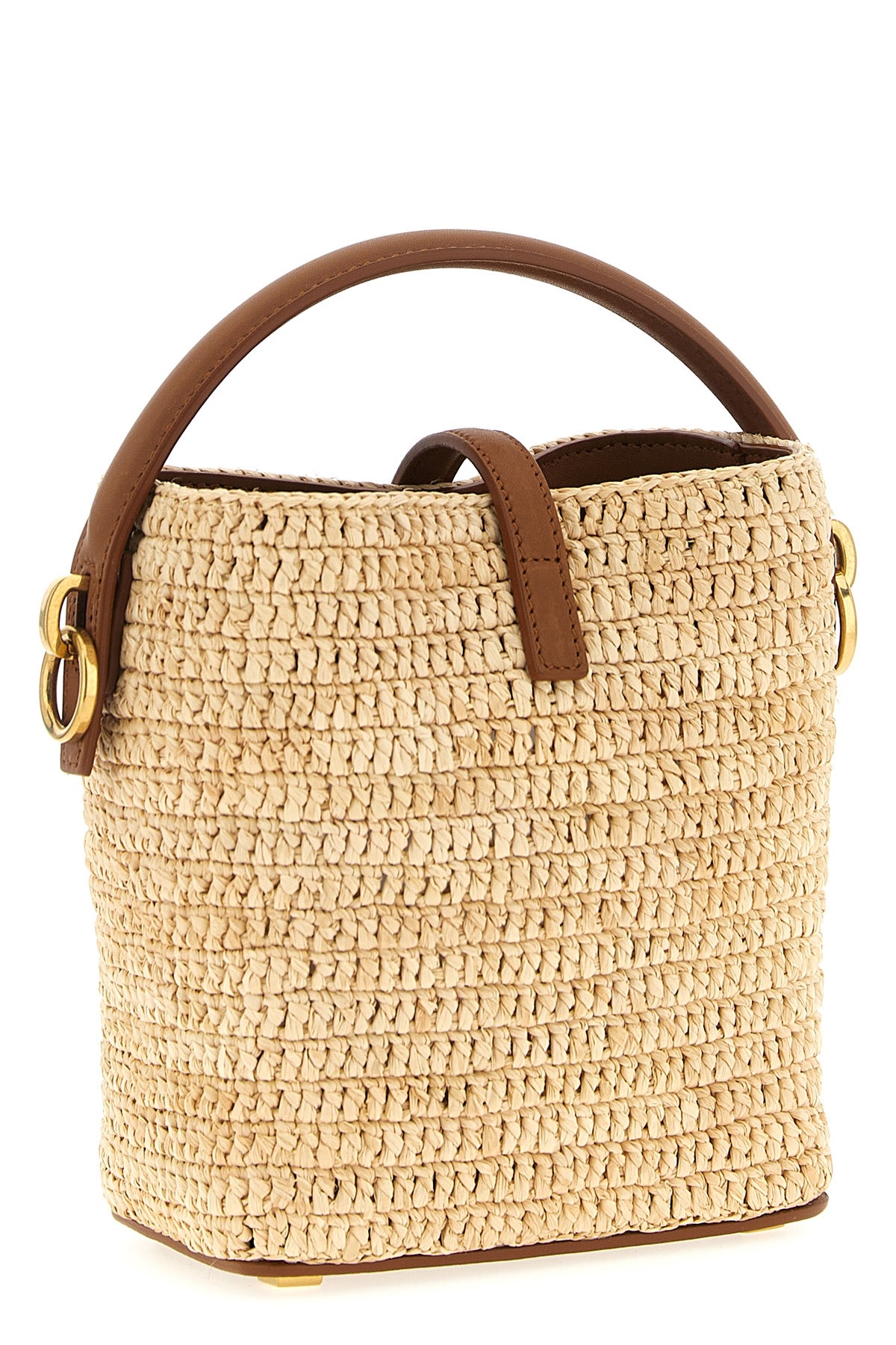 SAINT LAURENT 'Le 37' mini bucket bag For Women 100% RAFFIA