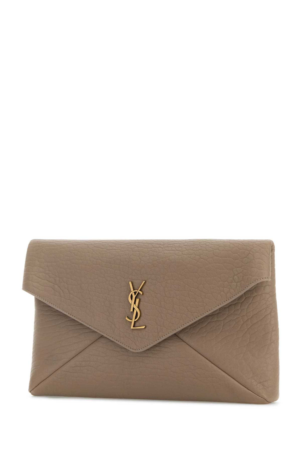 SAINT LAURENT YSL BUSTA POUCH For Women Exterior: 100% Lamb Lining: 100% Leather Finishing: Golden metal
