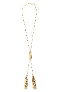'Snake' necklace with tassels
