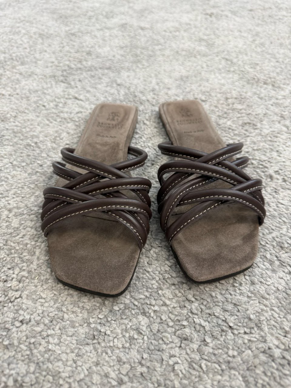 Crisscross Strap Flat Sandals
