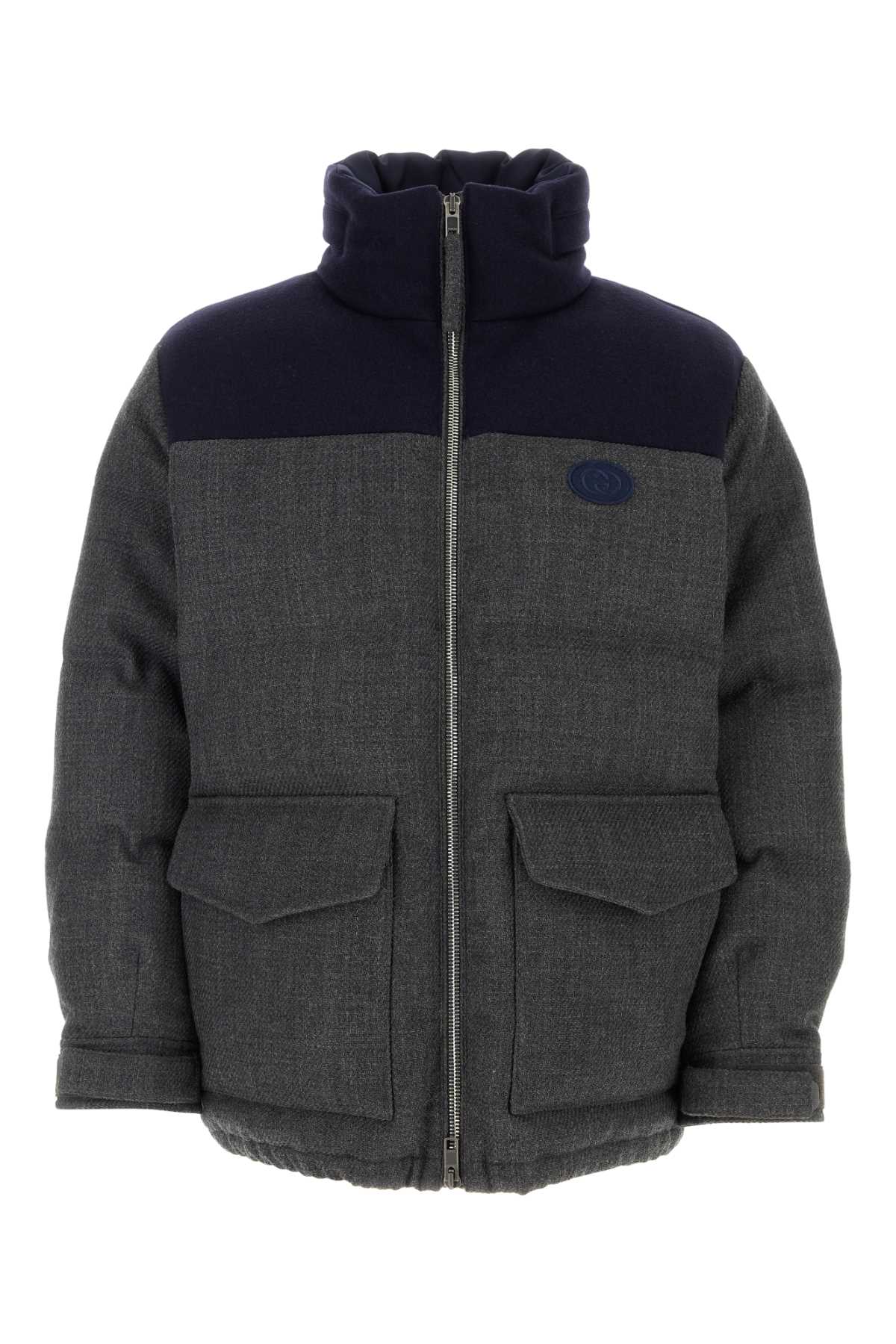GUCCI GIACCA For Men Exterior: 79% Wool 12% Nylon 9% Polyester Lining: 100% Cotton Padding: 90% Down 10% Feathers