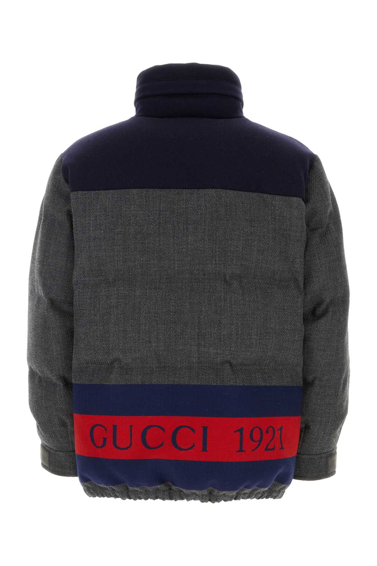 GUCCI GIACCA For Men Exterior: 79% Wool 12% Nylon 9% Polyester Lining: 100% Cotton Padding: 90% Down 10% Feathers