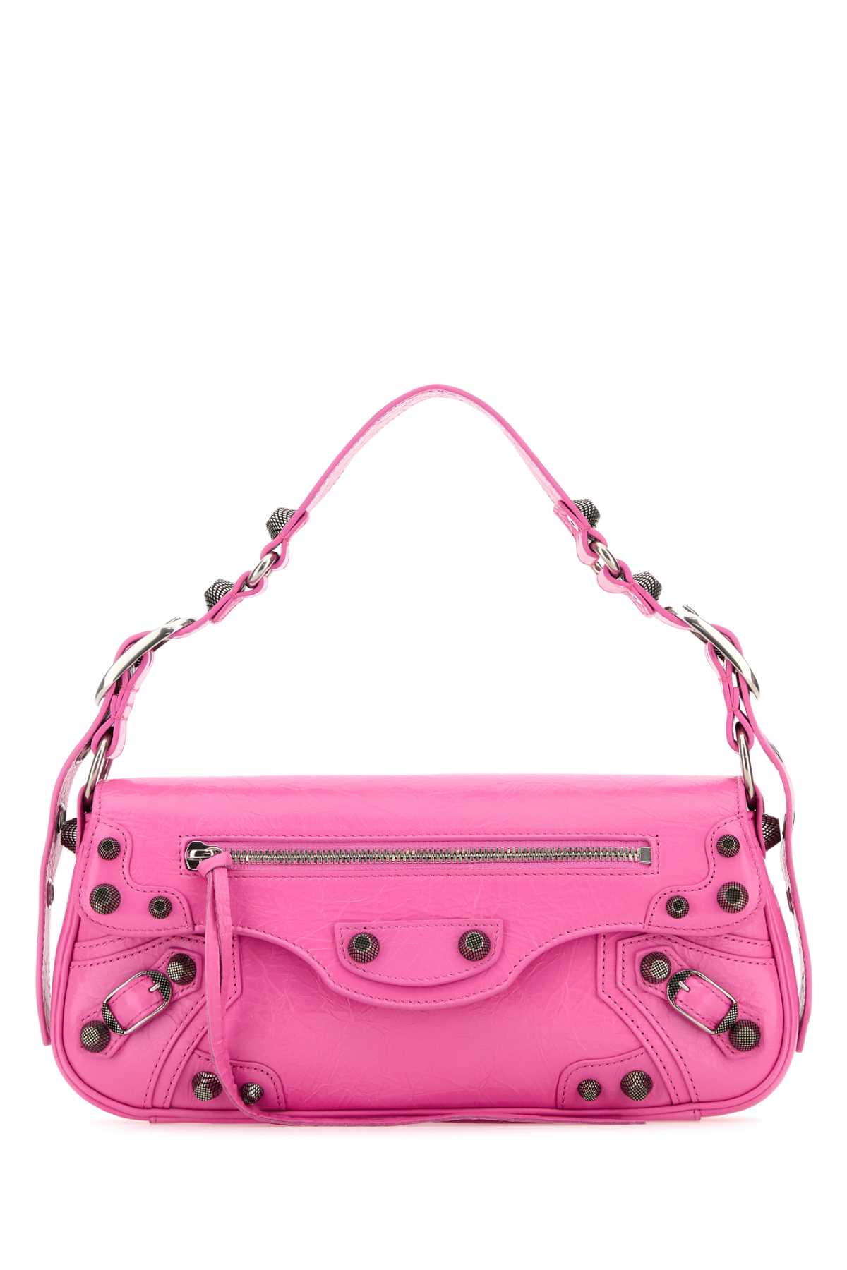 BALENCIAGA LE CAGO SLING BAG S For Women Exterior: 100% Lamb Lining: 100% Fabric Finishing: Silver metal