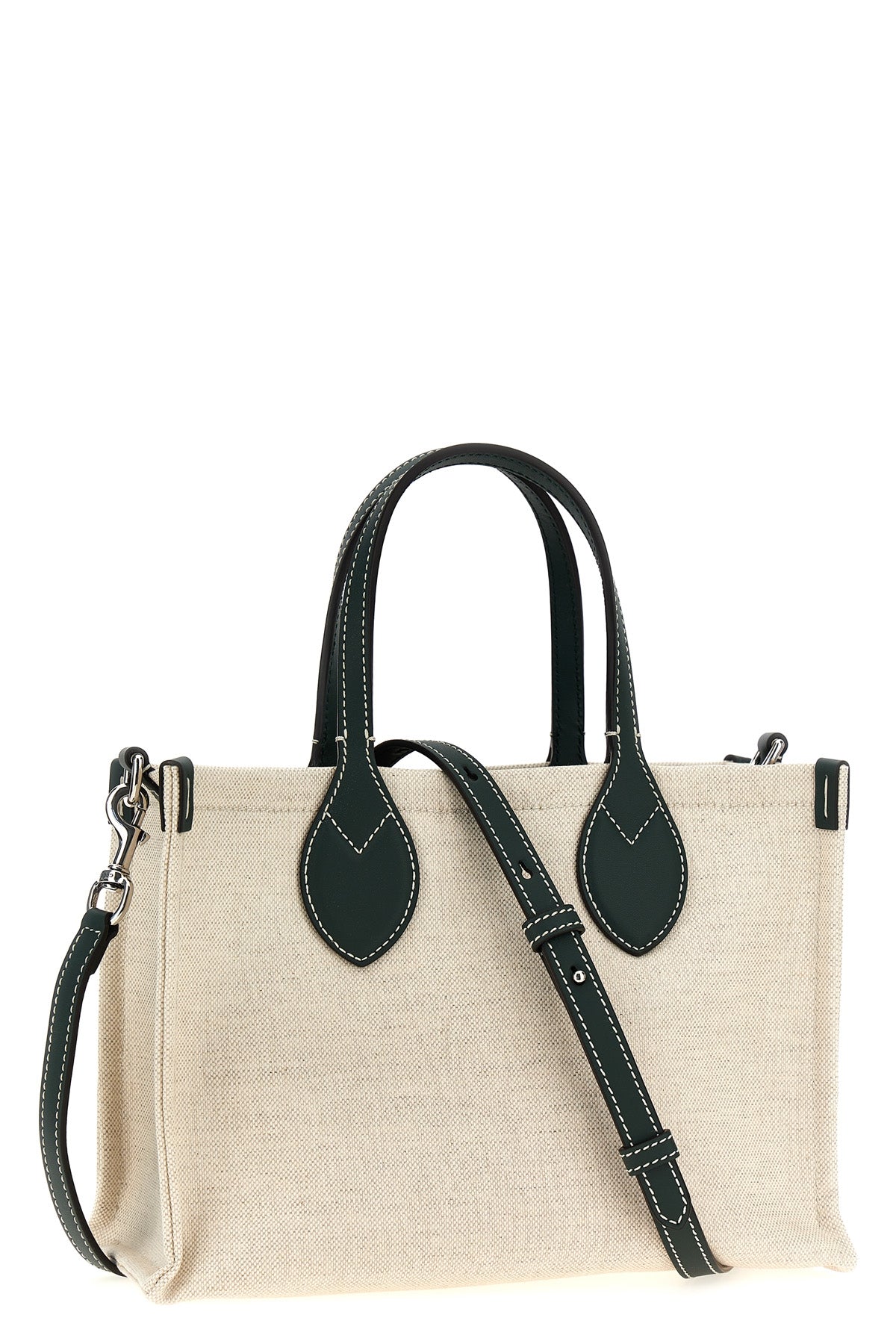 GUCCI Mini logo shopping bag For Women 59% polyurethane 24% cotton 17% linen
