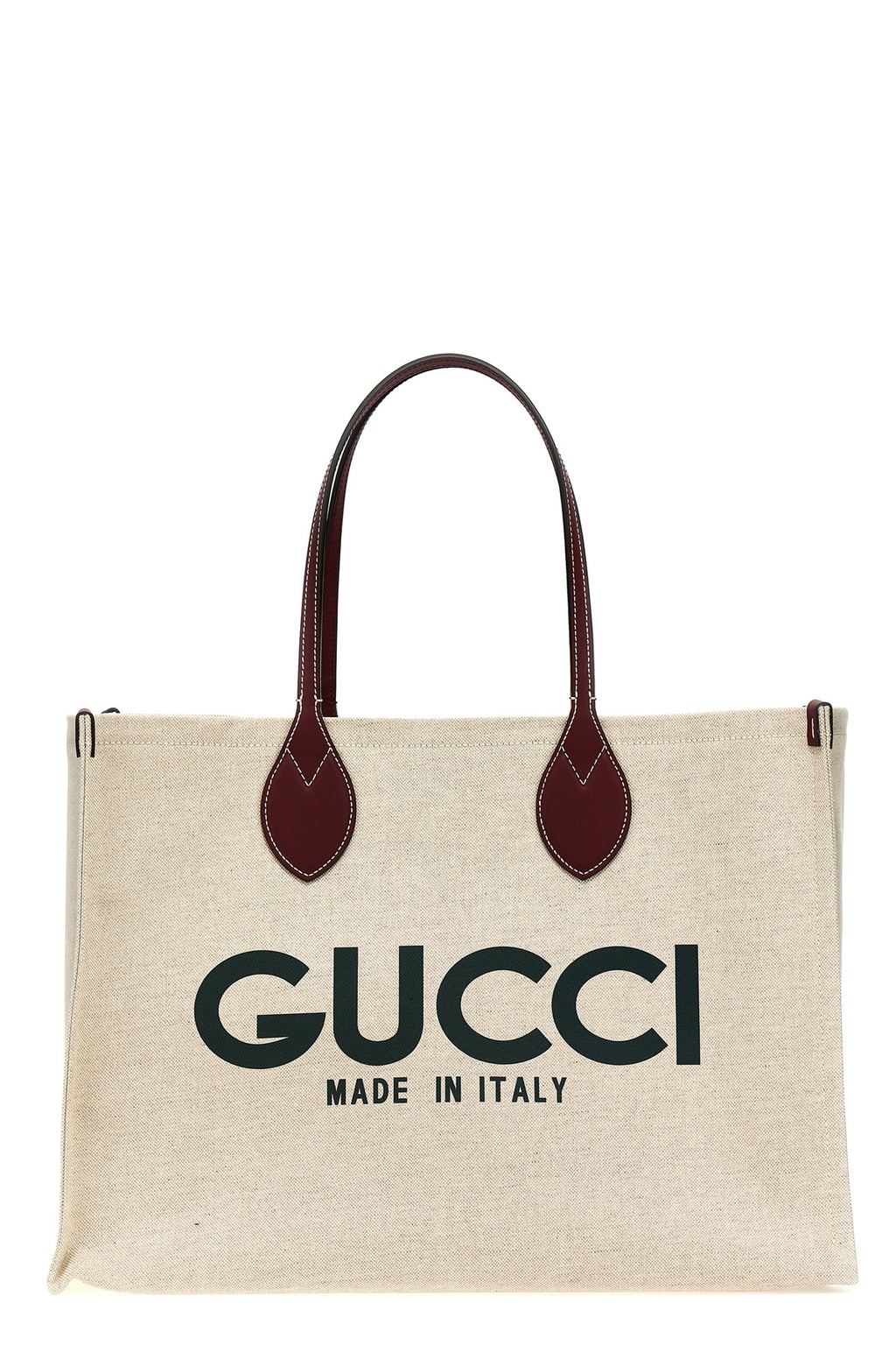 GUCCI 'Gucci' shopping bag For Women 59% polyurethane 24% cotton 17% linen