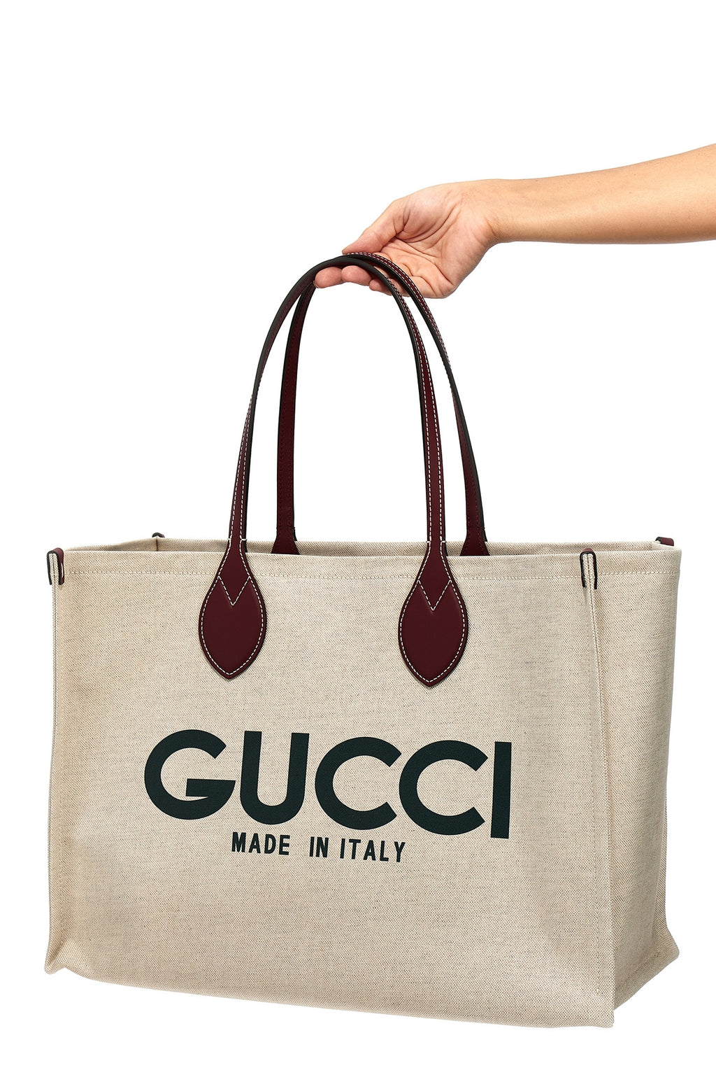 GUCCI 'Gucci' shopping bag For Women 59% polyurethane 24% cotton 17% linen
