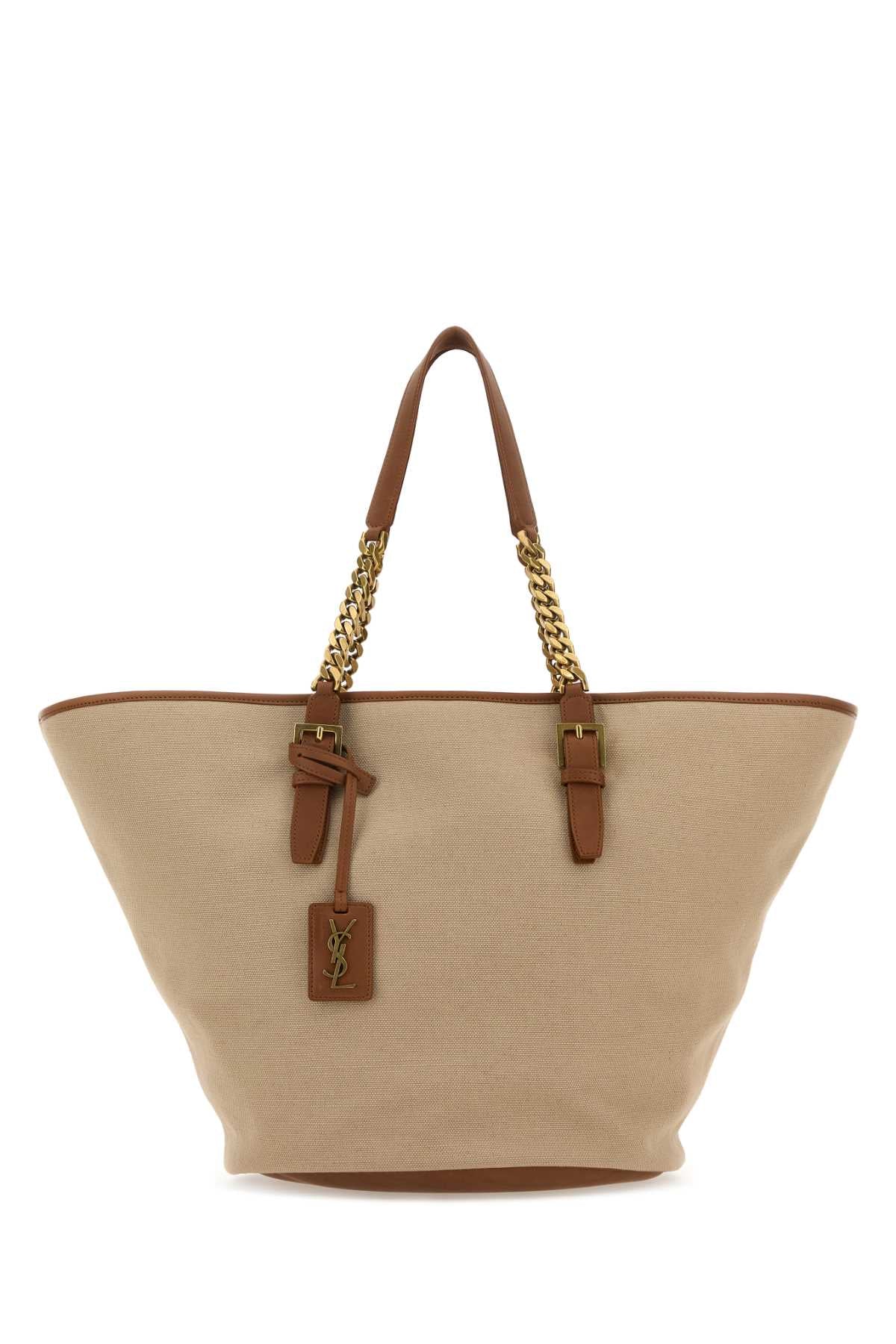 SAINT LAURENT YSL BO LAUREN PANIER W_NEW SEN For Women Exterior: 100% Fabric 100% Leather Finishing: Antiqued golden metal