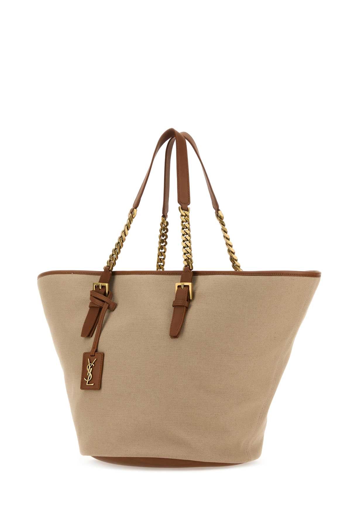 SAINT LAURENT YSL BO LAUREN PANIER W_NEW SEN For Women Exterior: 100% Fabric 100% Leather Finishing: Antiqued golden metal