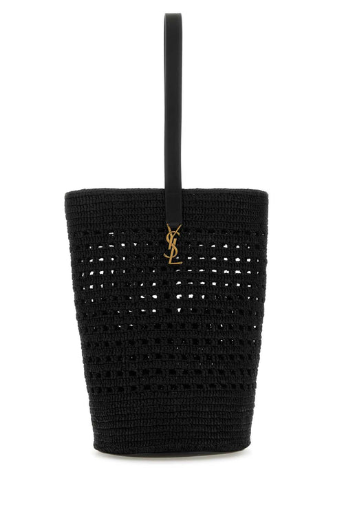 SAINT LAURENT BORSA For Women Exterior: 100% Fabric 100% Leather Finishing: Antiqued golden metal