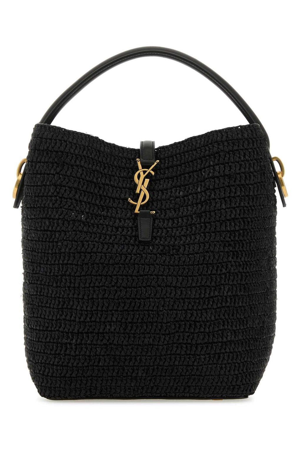 SAINT LAURENT BORSA For Women Exterior: 100% Raffia Finishing: Antiqued golden metal