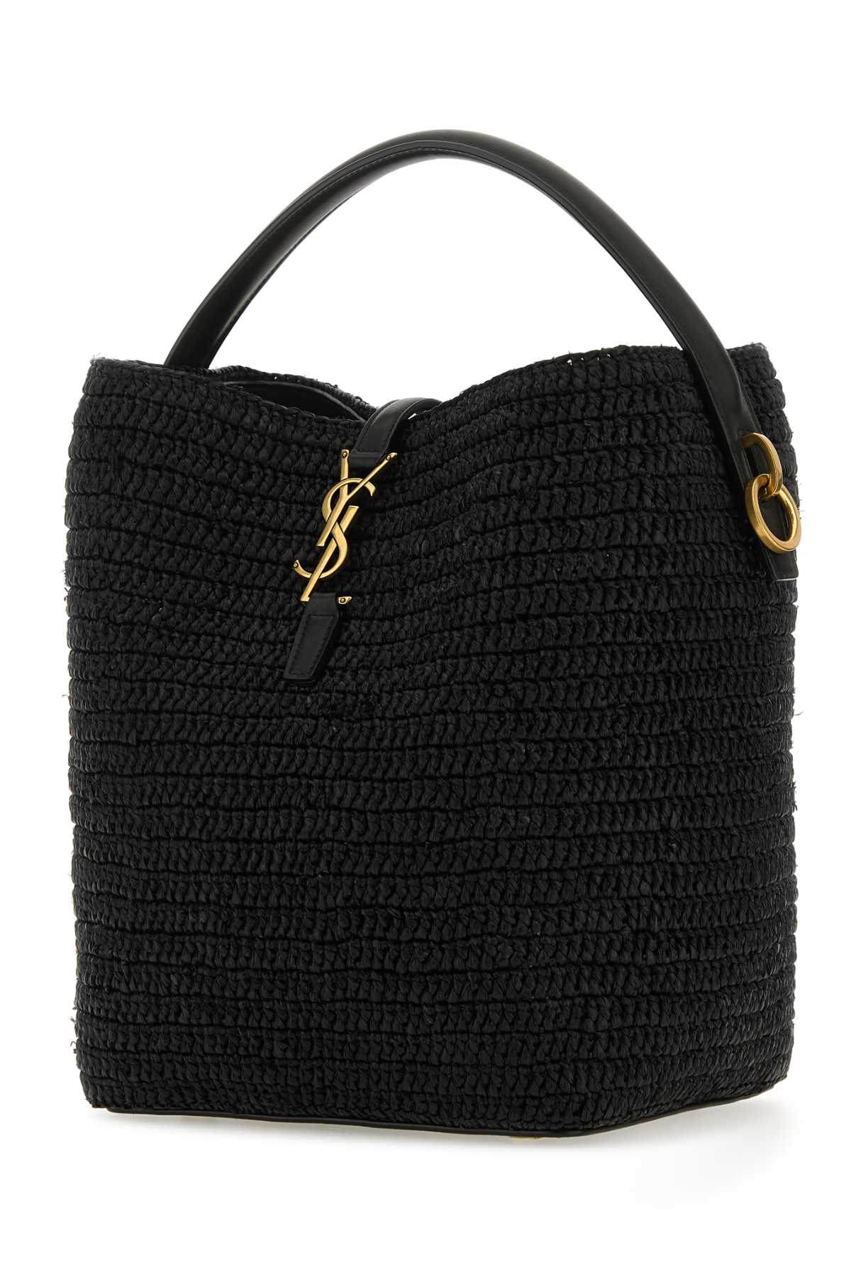 SAINT LAURENT BORSA For Women Exterior: 100% Raffia Finishing: Antiqued golden metal