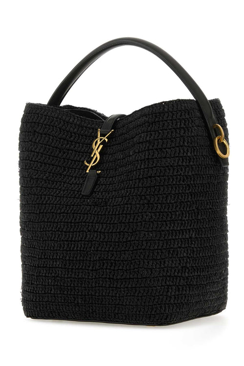 SAINT LAURENT BORSA For Women Exterior: 100% Raffia Finishing: Antiqued golden metal
