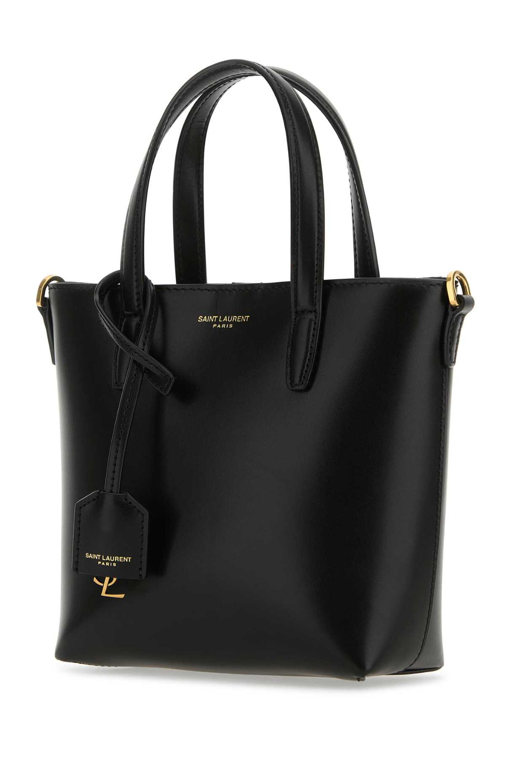 SAINT LAURENT MINI TOY SHOPPING W_ARAGON CAL For Women Exterior: 100% Lamb leather Finishing: Antiqued golden metal