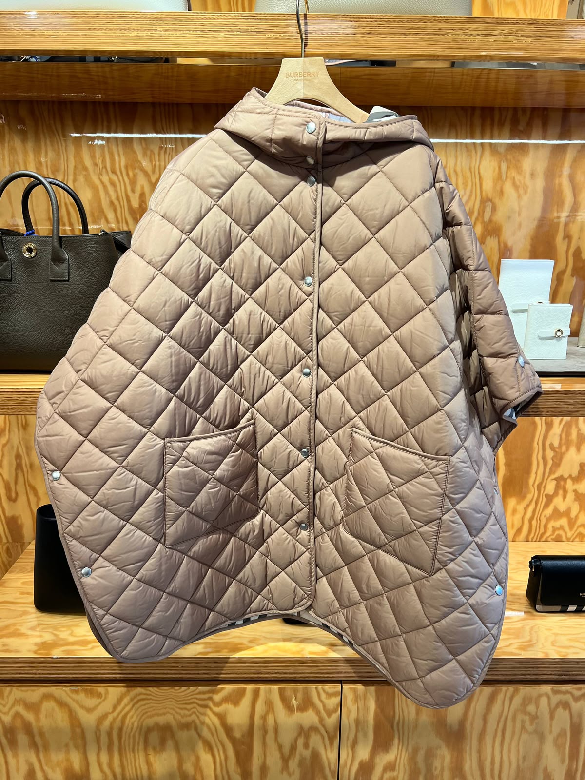Quilted Hooded Cape