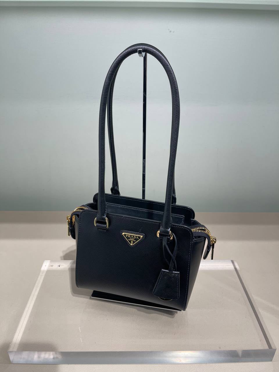Saffiano Leather Small Tote Bag