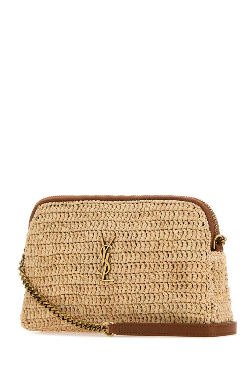 SAINT LAURENT BORSA For Women Exterior:100% Raffia Finishing: Antiqued golden metal