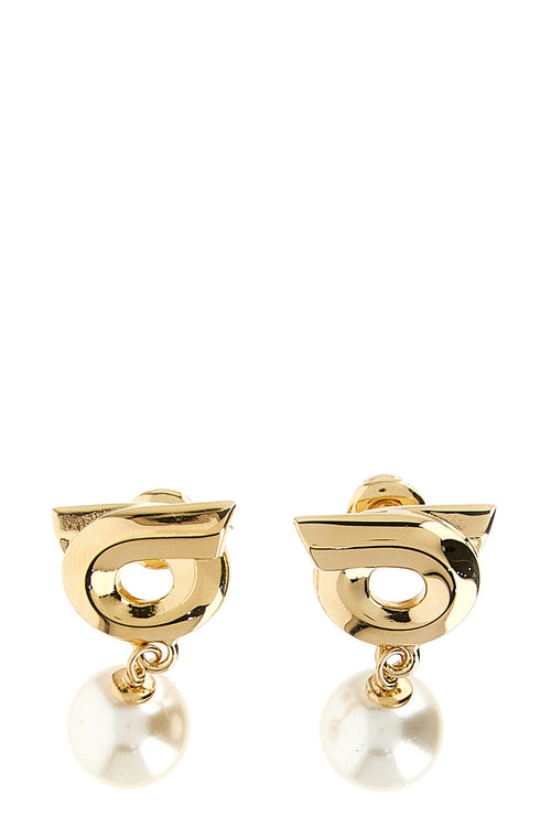 FERRAGAMO 'Newgan' earrings For Women 70% brass, 30% glass