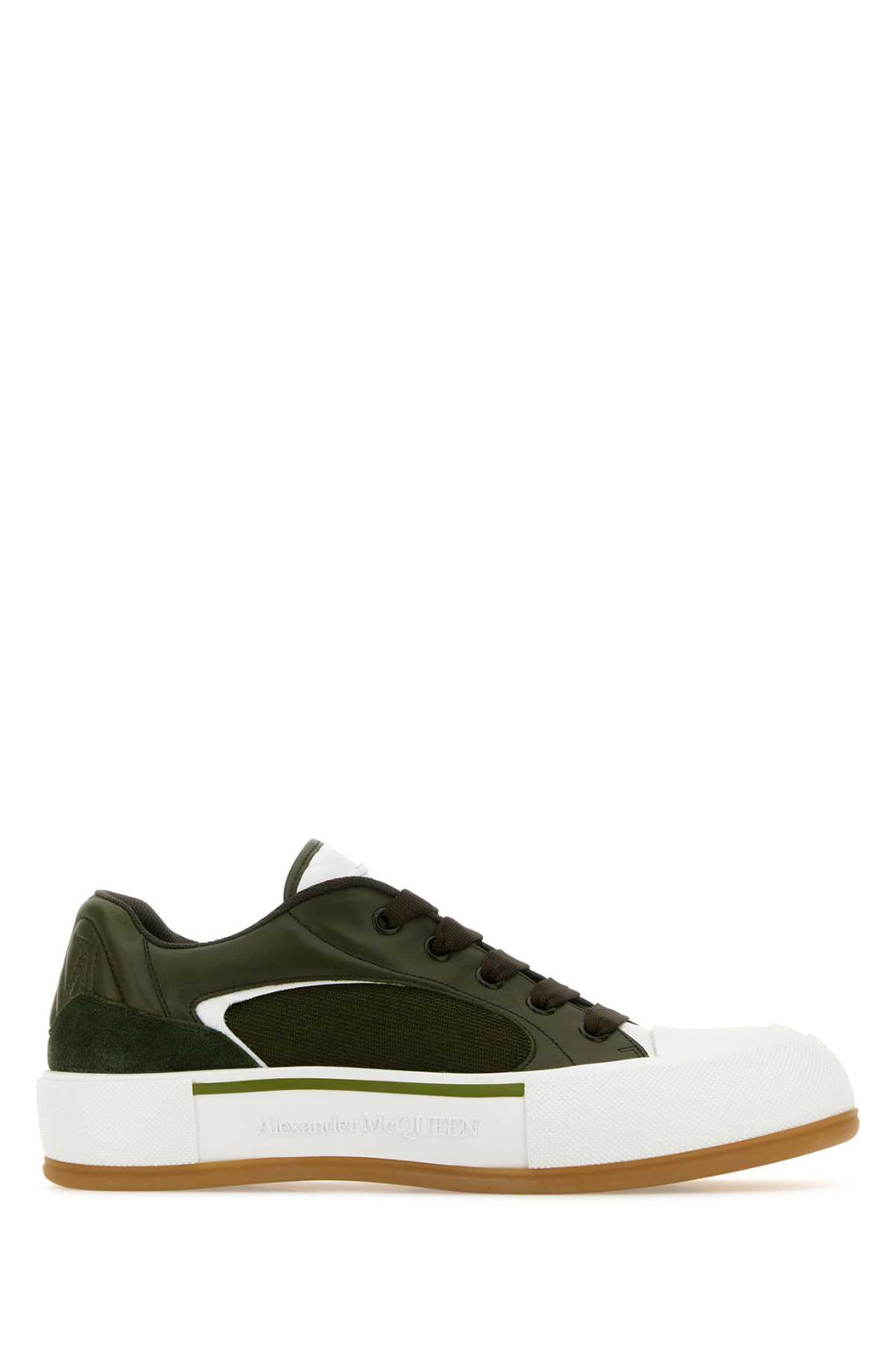 ALEXANDER MCQUEEN SNEAKERS For Men Exterior: 100% Leather 100% Suede 100% Fabric Interior: 100% Leather Sole: Rubber