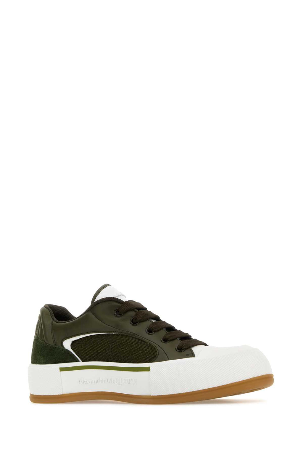 ALEXANDER MCQUEEN SNEAKERS For Men Exterior: 100% Leather 100% Suede 100% Fabric Interior: 100% Leather Sole: Rubber