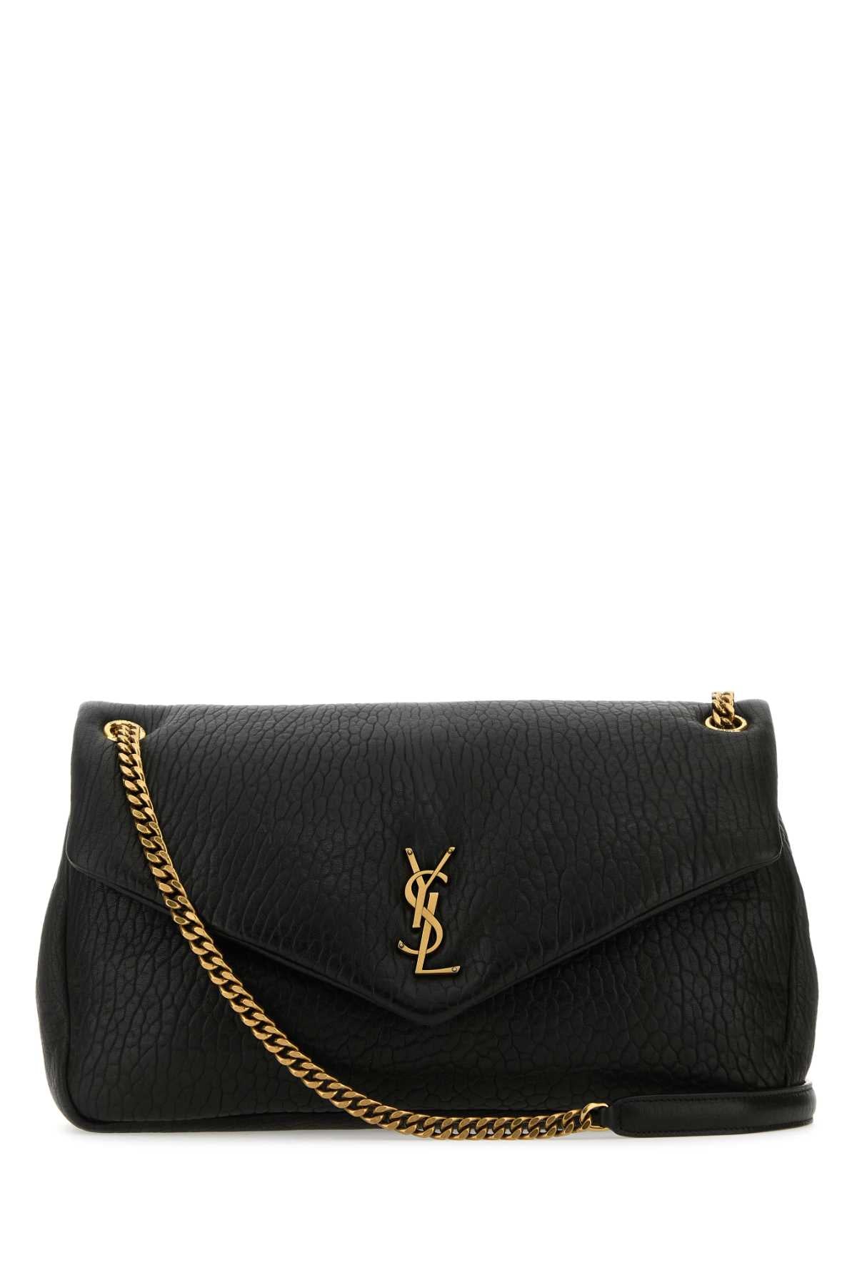 SAINT LAURENT YSL BO L CALYPSO W_HAKA MOIRA For Women Exterior: 100% Lamb leather Lining: 100% Fabric Finitura: Antiqued silver brass