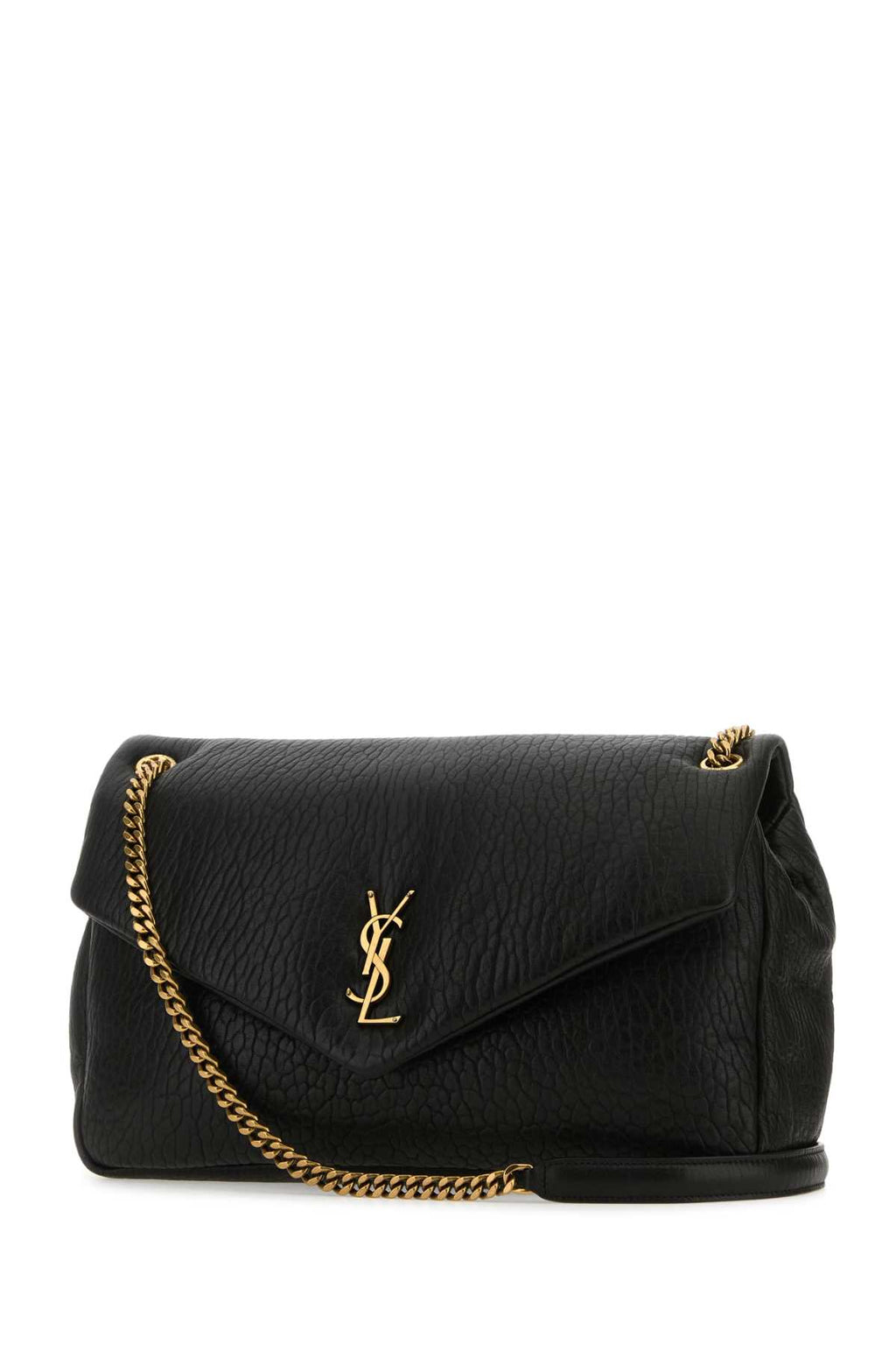 SAINT LAURENT YSL BO L CALYPSO W_HAKA MOIRA For Women Exterior: 100% Lamb leather Lining: 100% Fabric Finitura: Antiqued silver brass