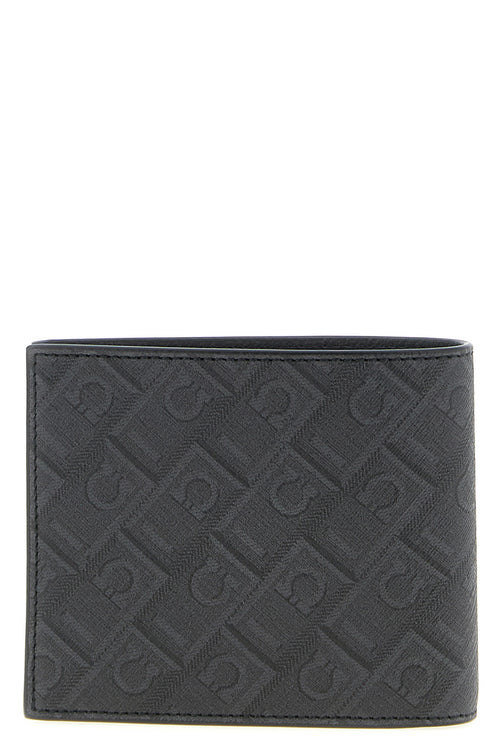 FERRAGAMO 'Ferragamo Monogram' wallet For Men 64% polyurethane 20% polyester 16% cotton