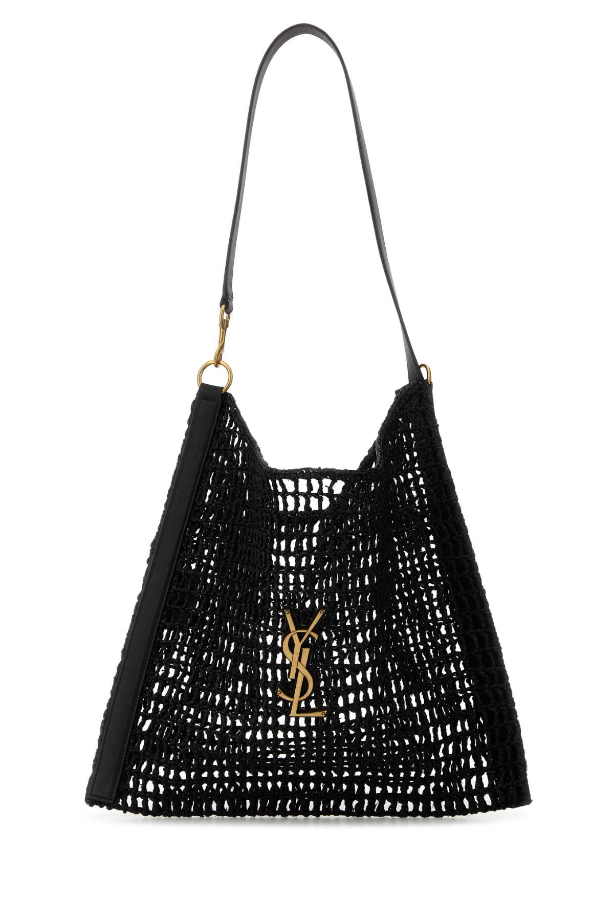 SAINT LAURENT YSL BV OXALIS For Men Exterior: 100% Raffia Finishing: Antiqued golden metal