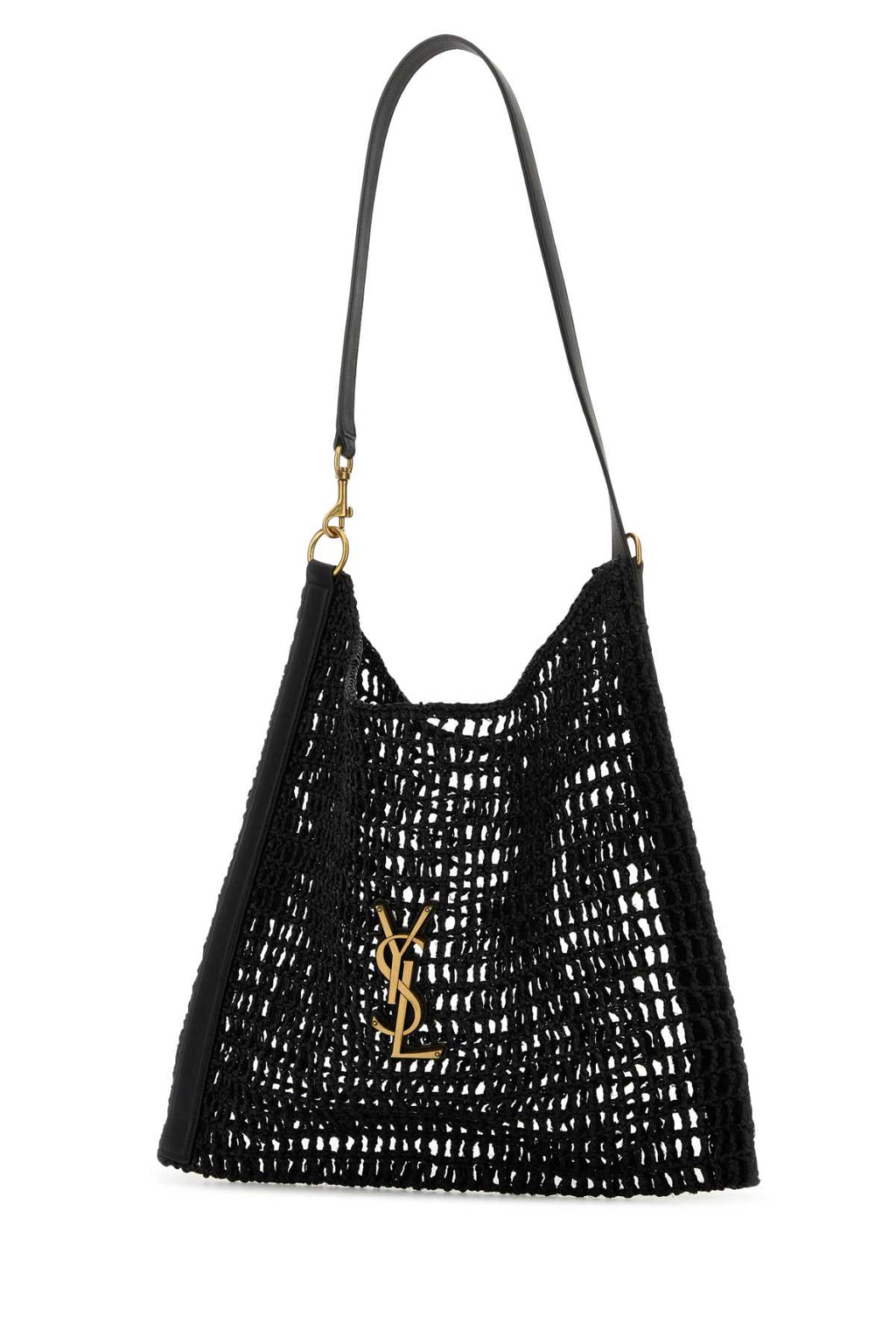 SAINT LAURENT YSL BV OXALIS For Men Exterior: 100% Raffia Finishing: Antiqued golden metal