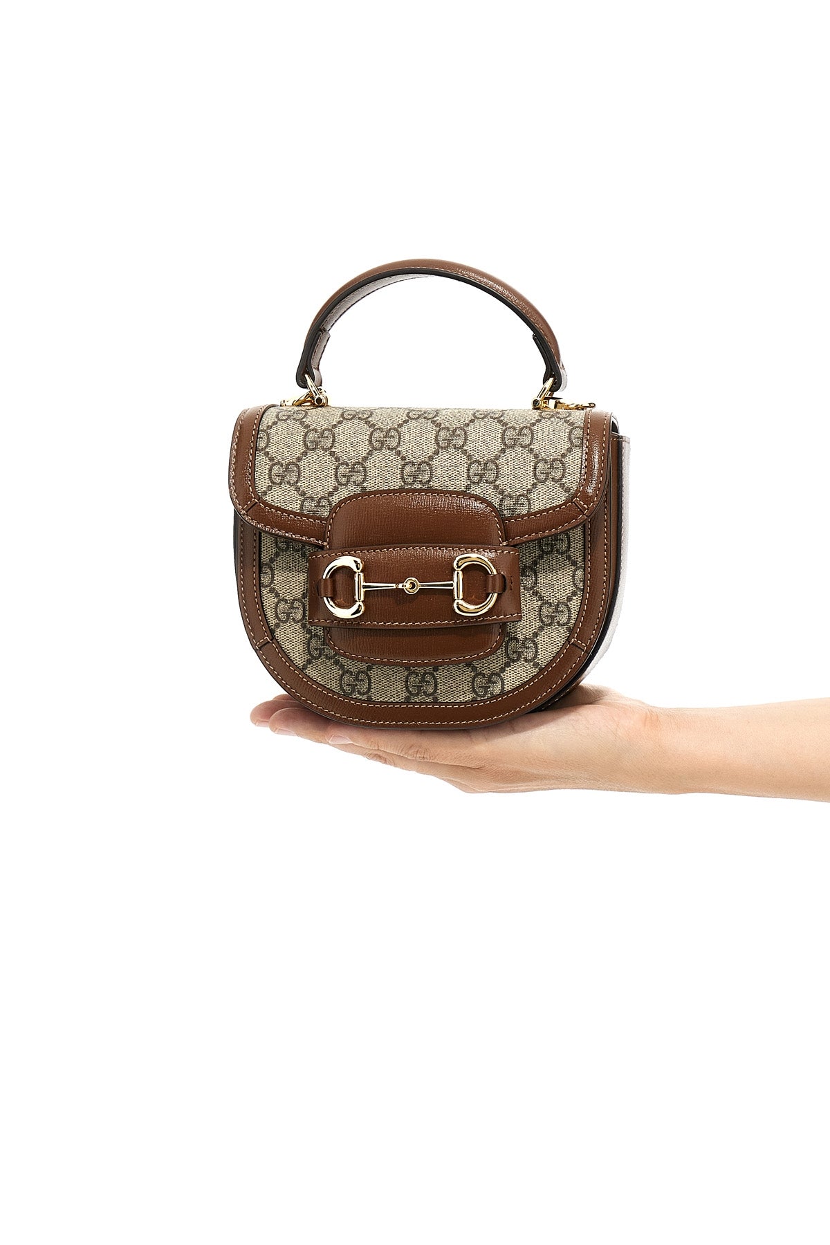 GUCCI 'Gucci Horsebit 1955' handbag For Women 60% polyurethane 20% cotton 20% polyester