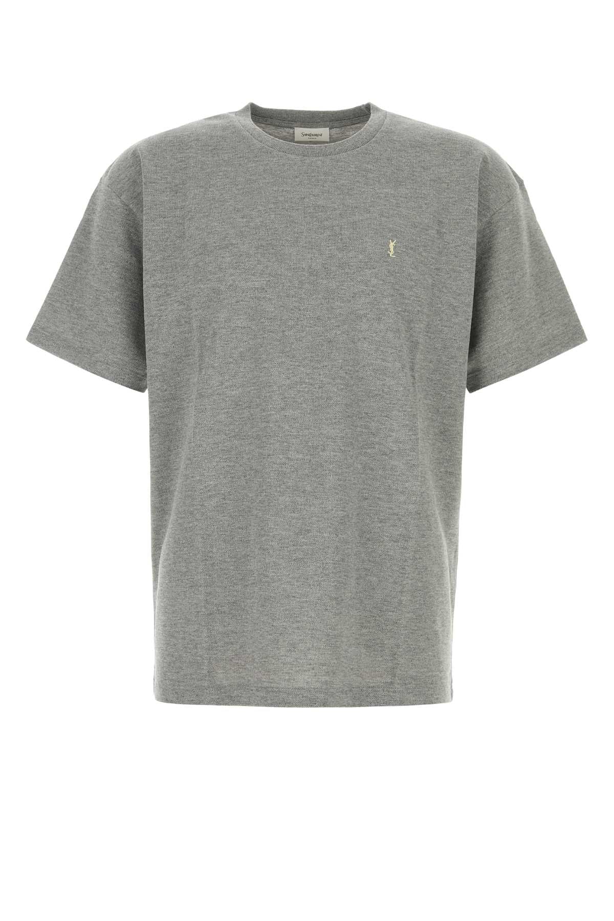 SAINT LAURENT T-SHIRT LARGE BORD C For Men Exterior: 50% Cotton 50% Polyester